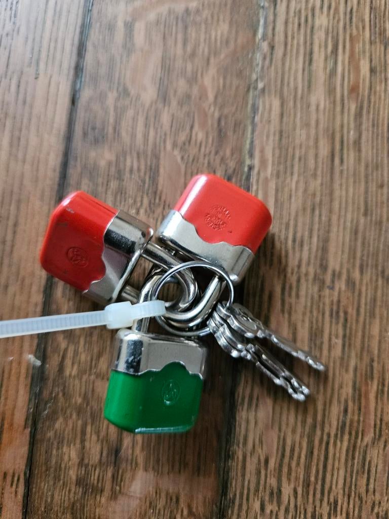 Set van 3 Vintage Walsco Hangsloten - W. Germany, Antiek en Kunst, Ophalen of Verzenden
