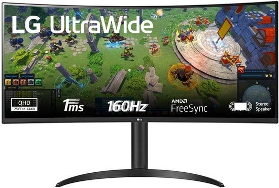 LG UltraWide 34WP65C 34 inch curved monitor – 34401440 – 16, Gaming, Ultrawide, VA, Ophalen of Verzenden