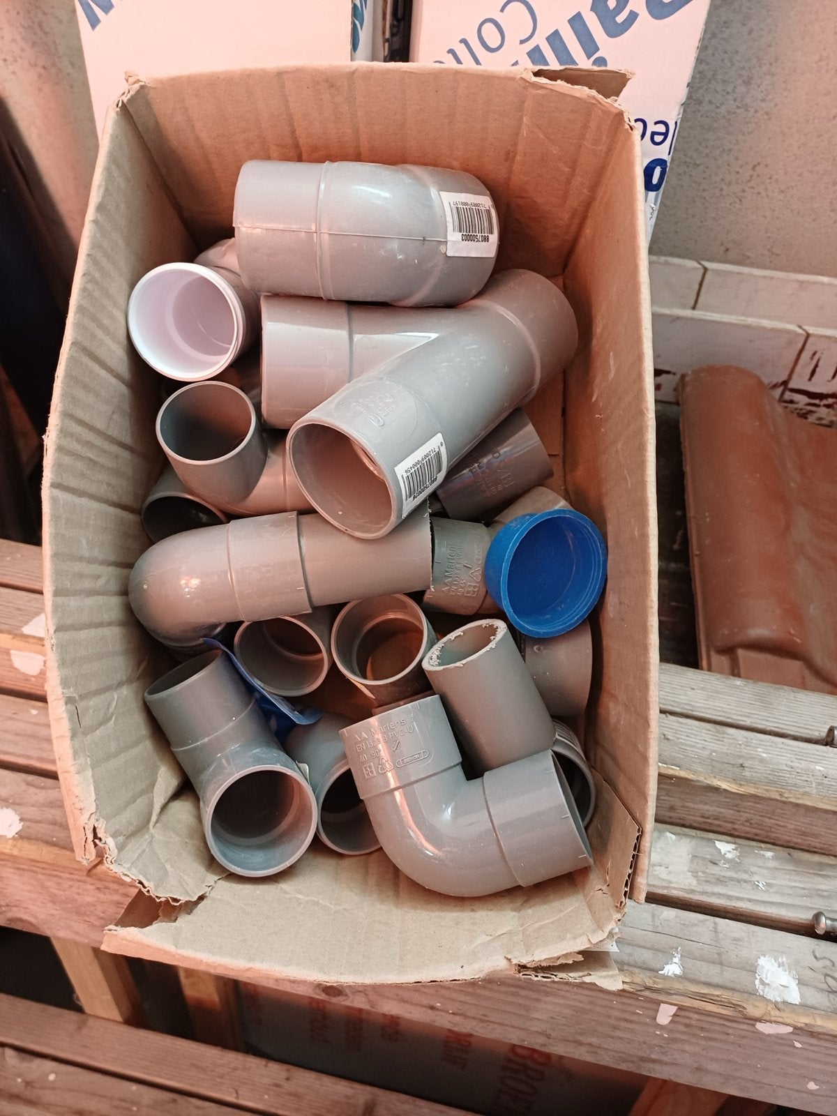 Diverse PVC buizen en bochten, Afvoer, Gebruikt, Pvc, Ophalen of Verzenden