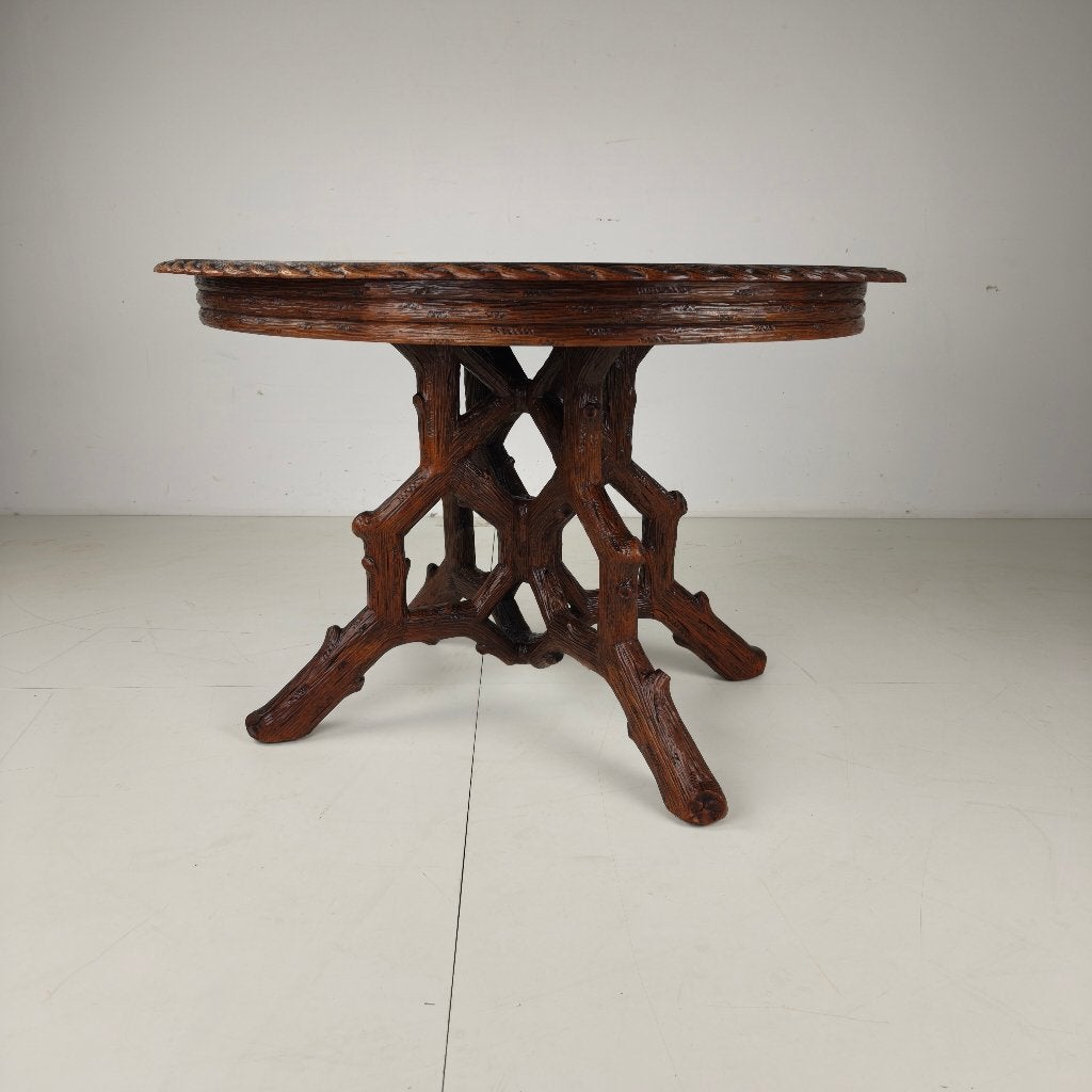 Eettafel in Zwarte Woud-stijl door Horrix – circa 1880, Ophalen of Verzenden