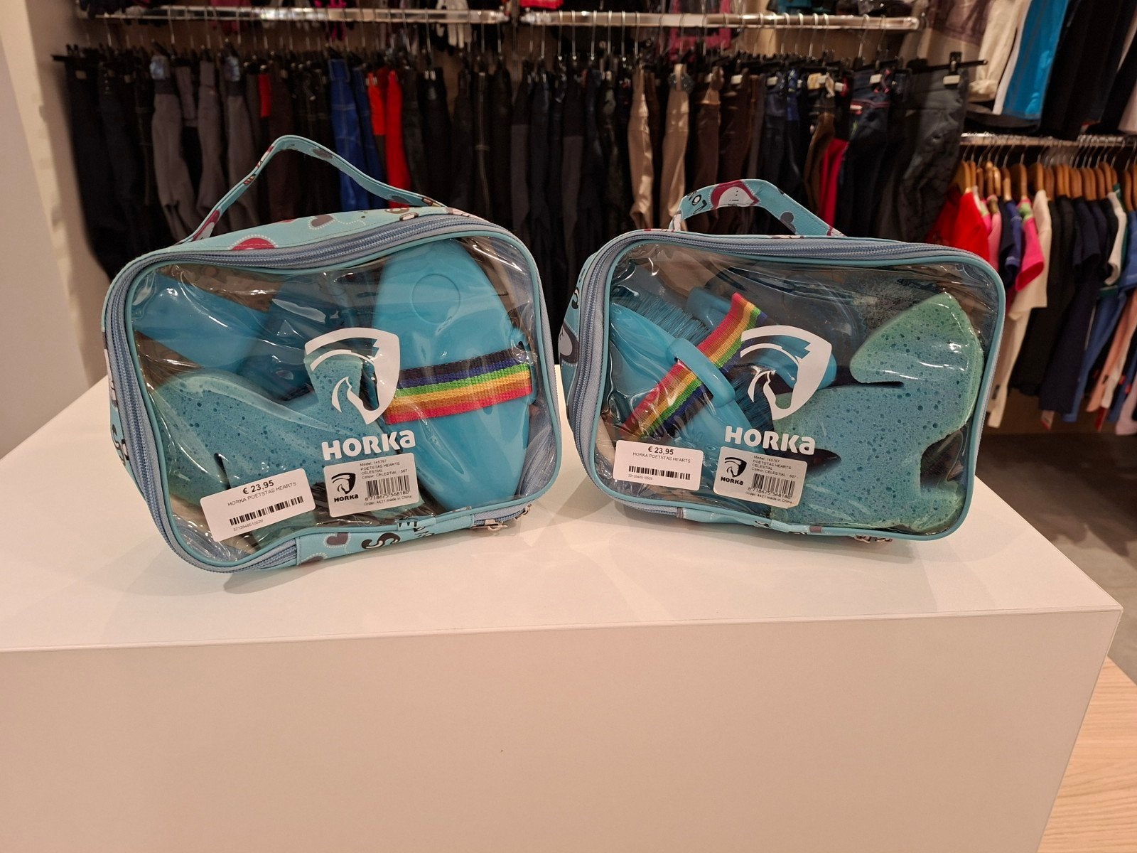 Horka poetstasje met hartjes., Blauw, Horka, Overige typen, Nieuw