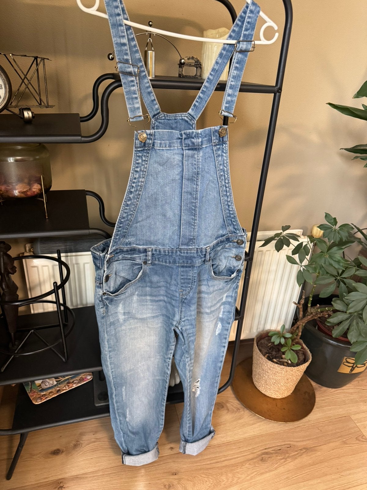 Dames jeans tuinbroek maat L Camajeu, Kleding | Dames, Ophalen of Verzenden, Zo goed als nieuw, Maat 38/40 (M), Blauw