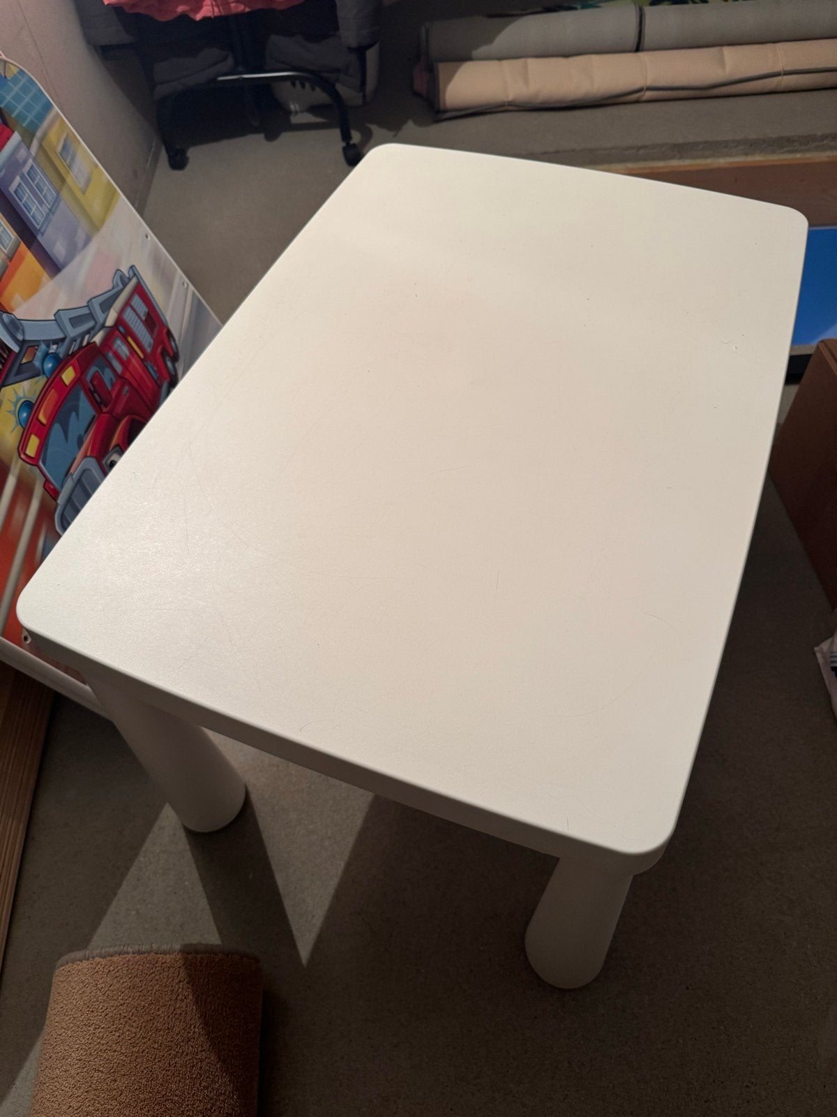Witte kindertafel, ideaal voor spelen en knutselen, Ophalen, Gebruikt, Tafel(s)