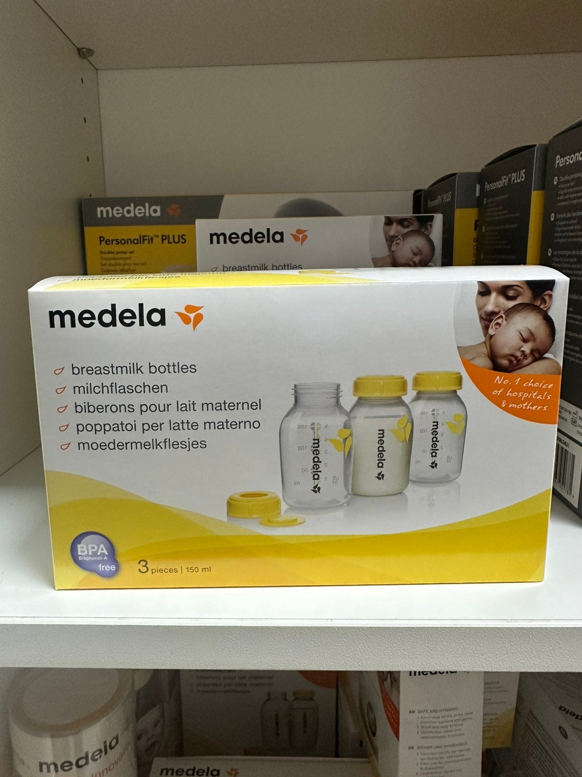 Medela moedermelk flesjes en spenen, Ophalen of Verzenden, Nieuw, Babyfles, Medela