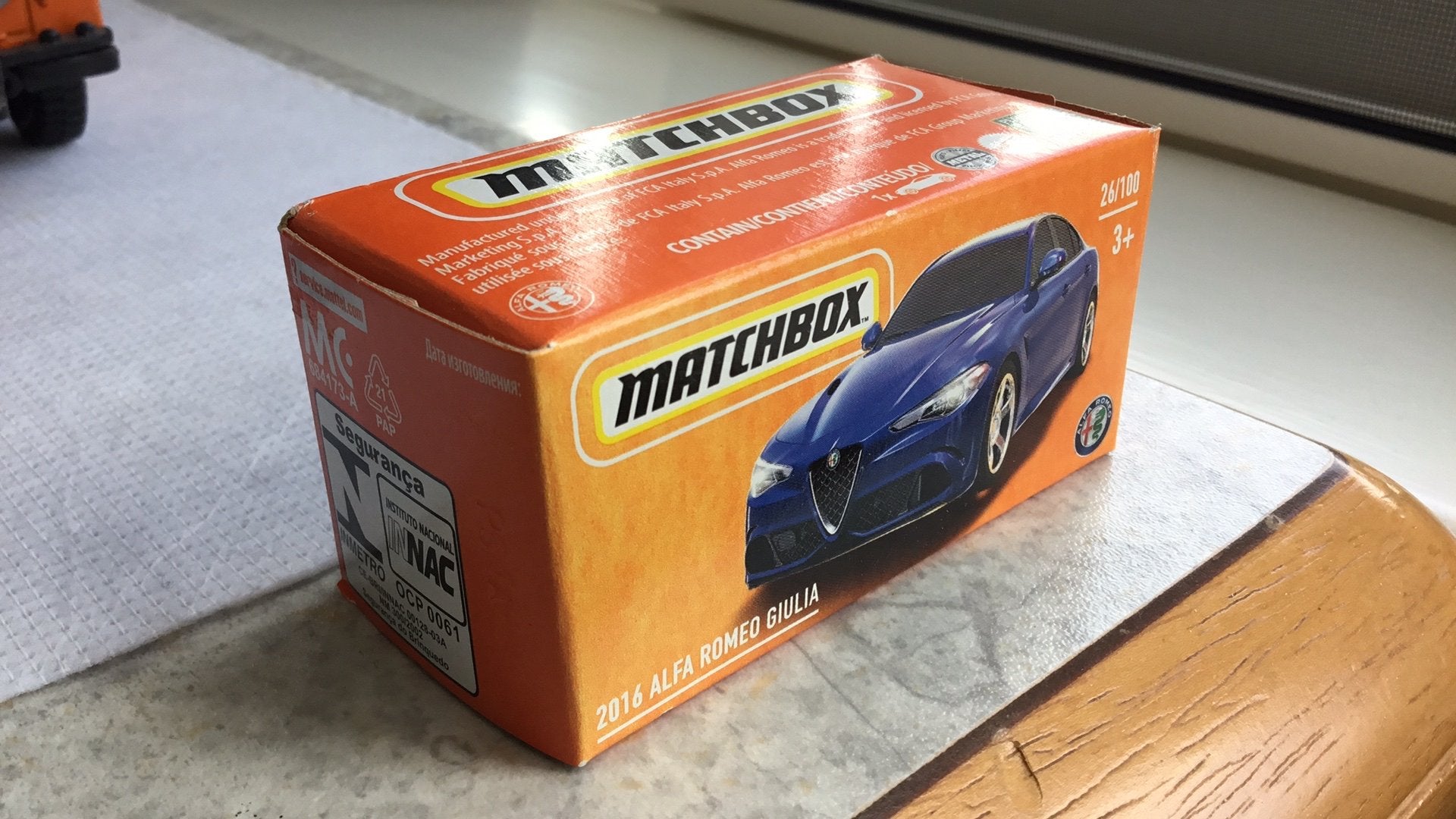 Matchbox Alfa Romeo Giulia ongeopend doosje, Ophalen of Verzenden, Nieuw, Auto