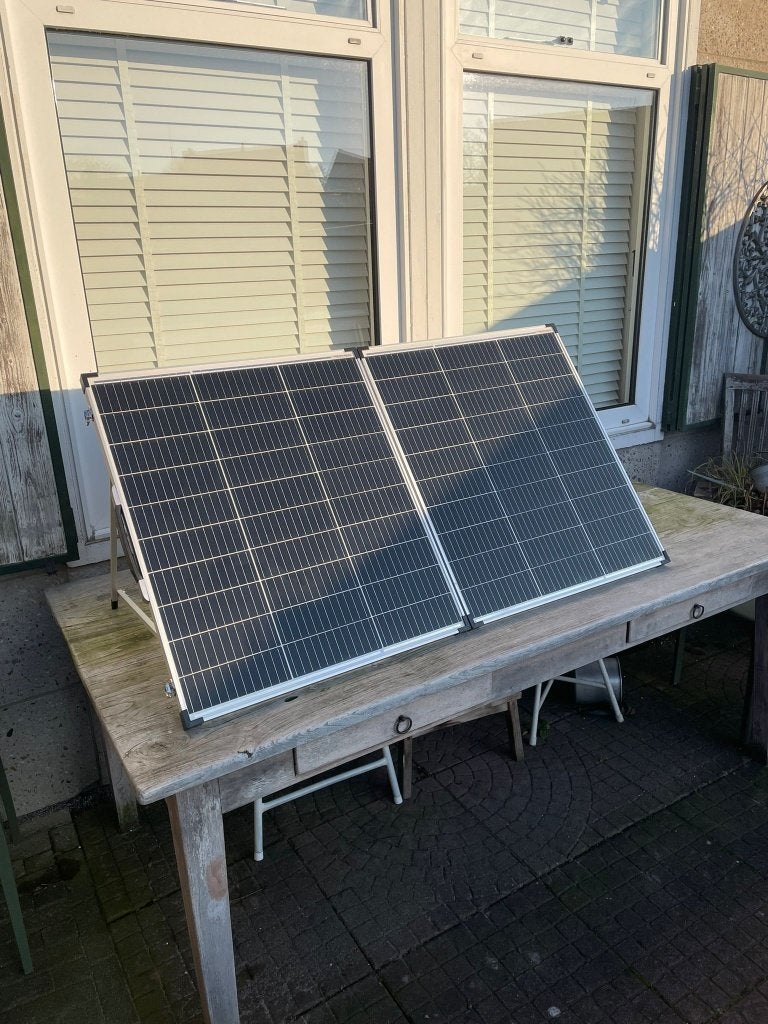 Inklapbare 200watt Opvouwbaar Zonnepaneel met Steun, Ophalen of Verzenden, Nieuw