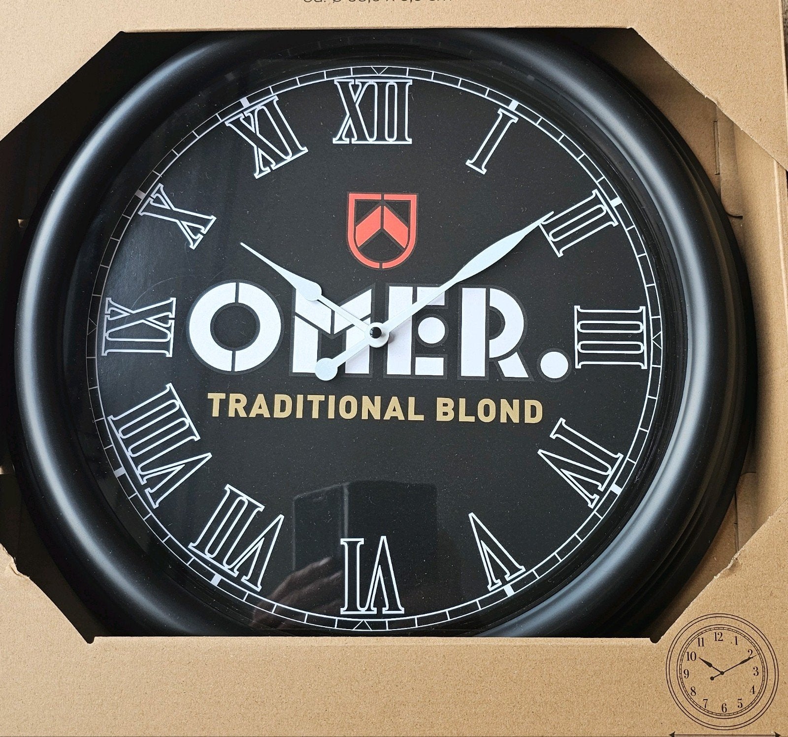 Mooie robuuste OMER wandklok 40cm, Ophalen of Verzenden, Nieuw, Reclamebord, Plaat of Schild, Overige merken