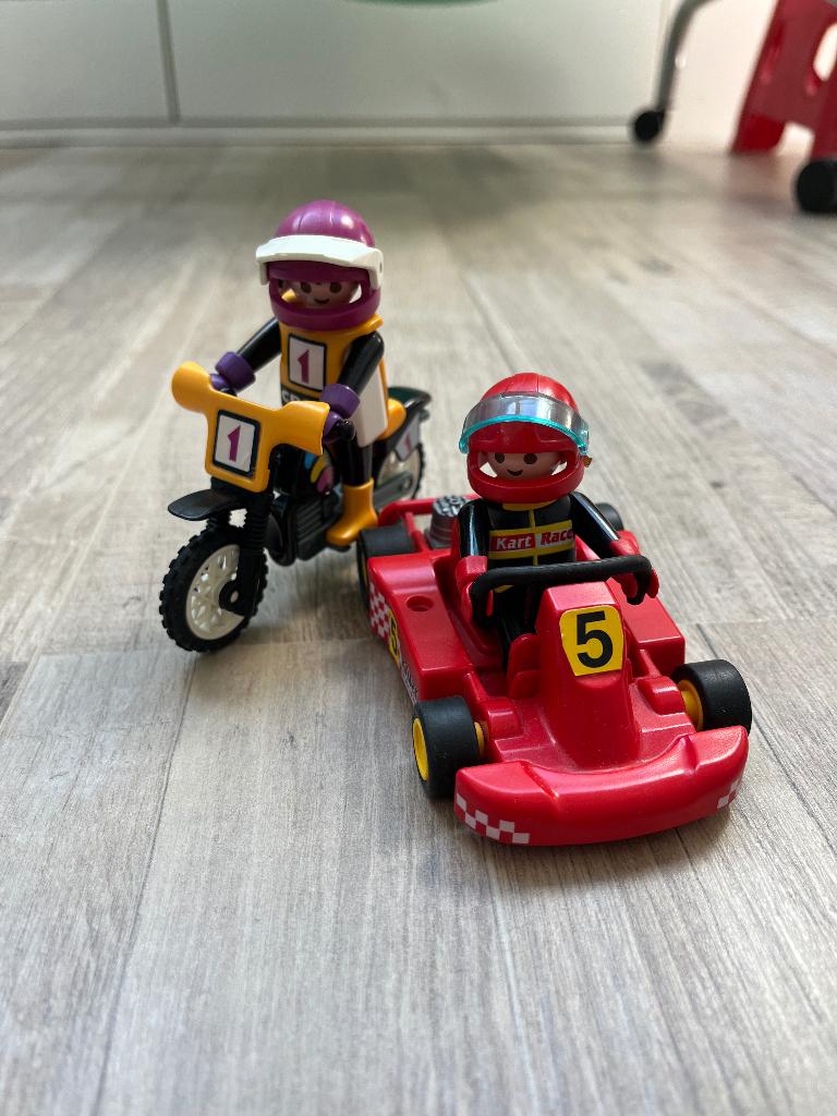 Playmobil partij 5188, 5201, 3209 ridders, brandweer, racing, Ophalen of Verzenden, Zo goed als nieuw, Los playmobil