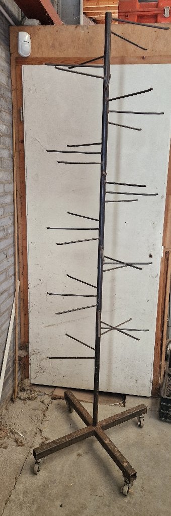 Grote verrijdbare standaard voor diner kaarsen 212cm hoog, Ophalen, Gebruikt, Metaal, Zwart
