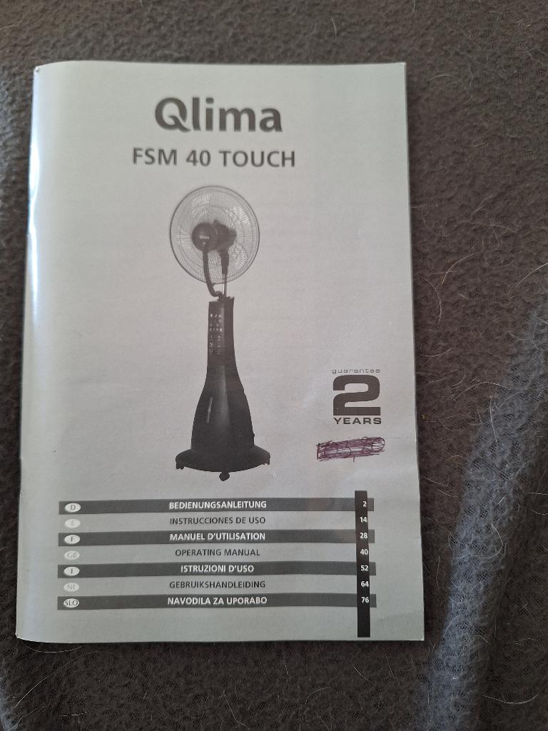 Qlima ventilator, Ophalen, Ventilator met afstandsbediening, Zo goed als nieuw, Vloerventilator