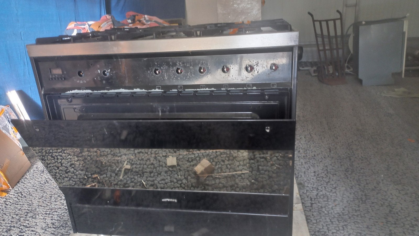 gasfornuis met oven smeg, Ophalen, Gebruikt, 60 cm of meer, 4 kookzones