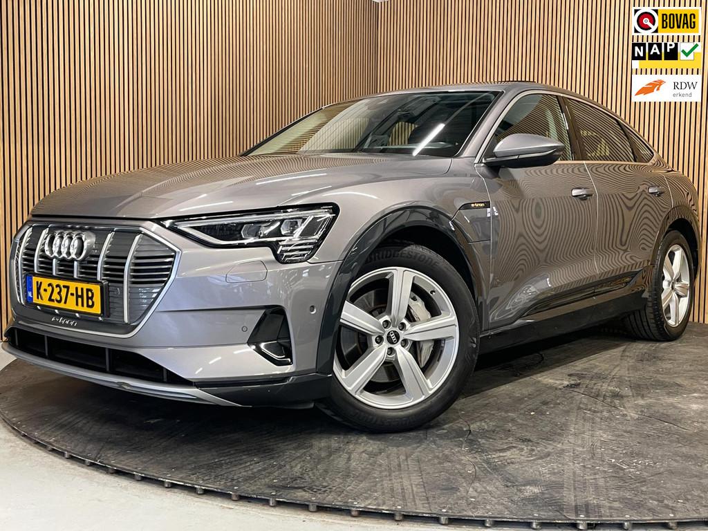 Audi E-Tron Sportback 55 Quattro Business Plus 95 kWh|90%SOH, Auto's, Audi, Automaat, 131 €/maand, Zwart, 95 kWh