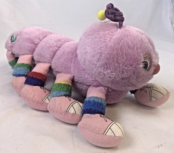 Commonwealth Lots-a-Lots-a-Leggggs 1984 Vintage knuffel Rups, Overige merken, Overige typen, Zo goed als nieuw, Middelgroot (20 tot 80 cm)