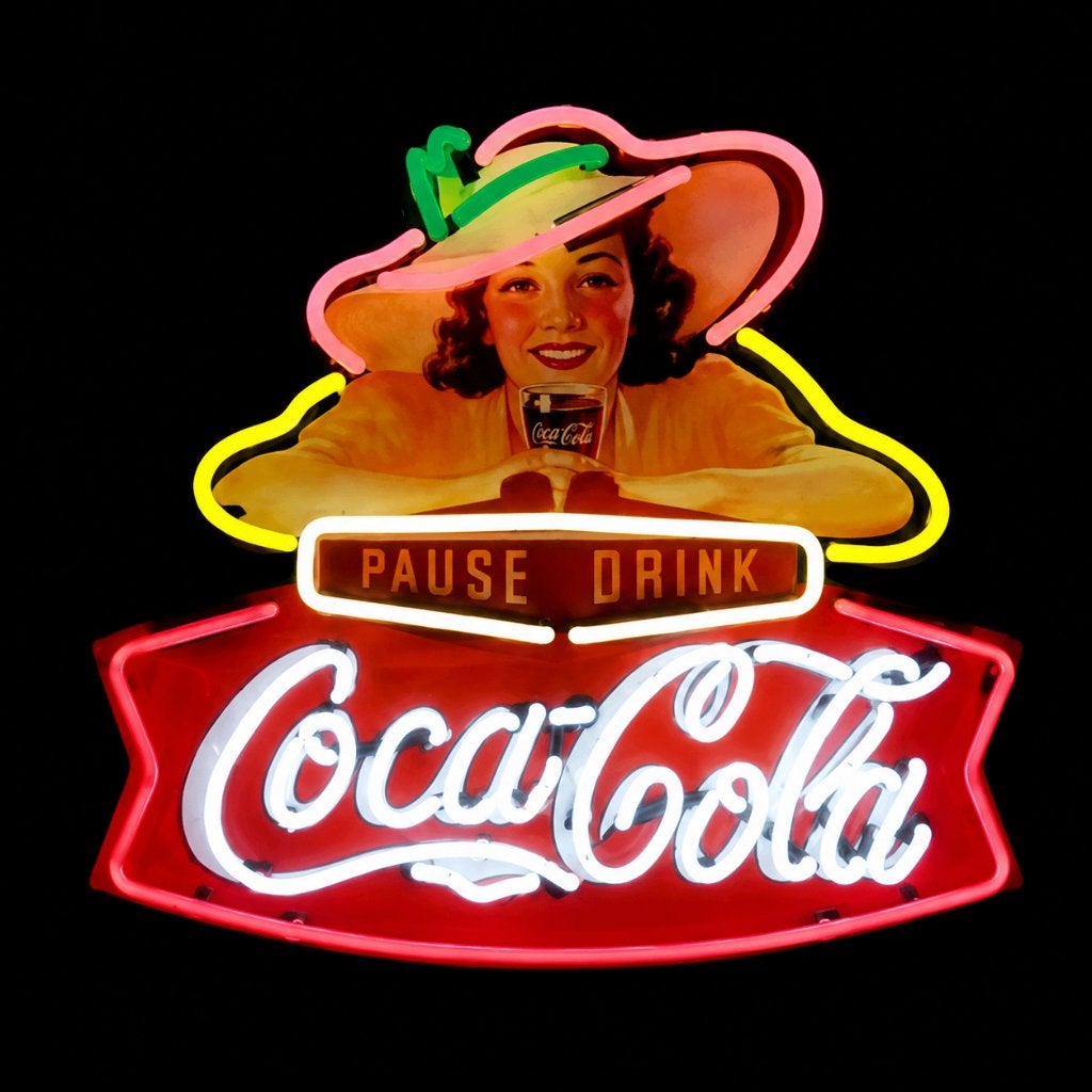 Drink Coca cola neon licht reclame USA decoratie neons, Lichtbak of (neon) lamp, Nieuw, Ophalen of Verzenden, Info@americansaleshop.nl