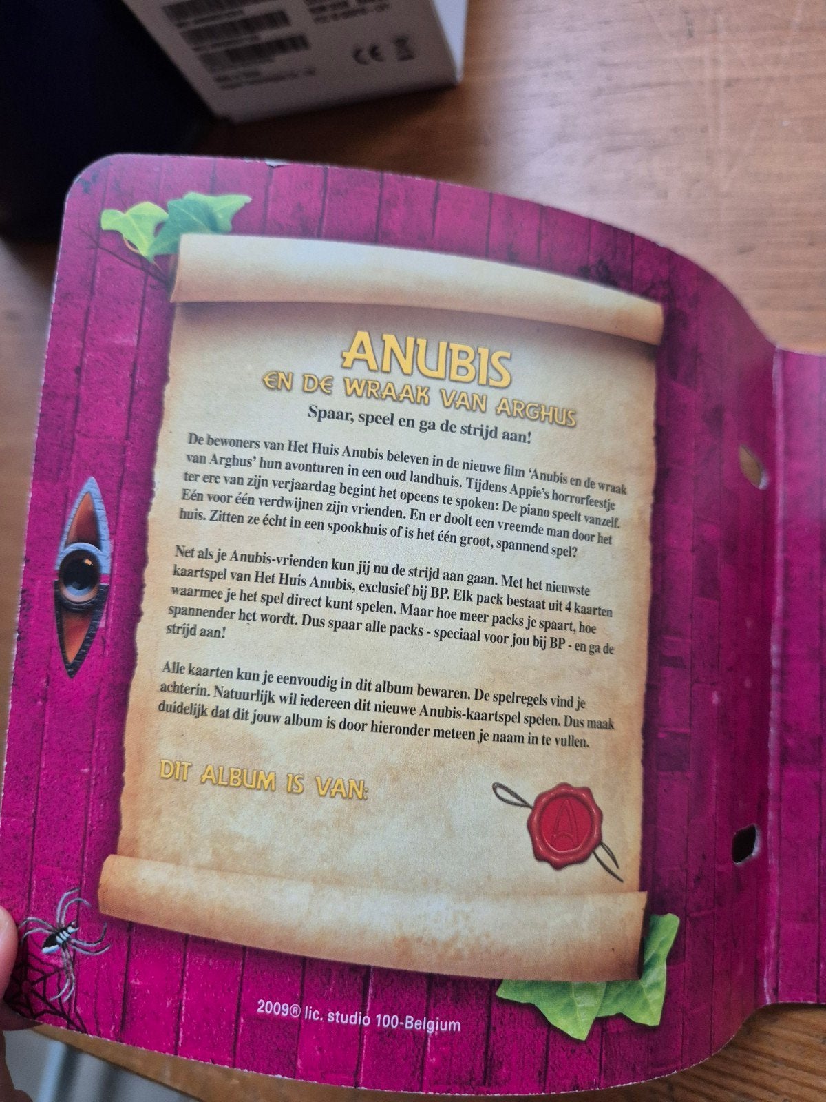 Het huis Anubis de wraak van Arghus verzamelmap, Verzamelen, Ophalen of Verzenden