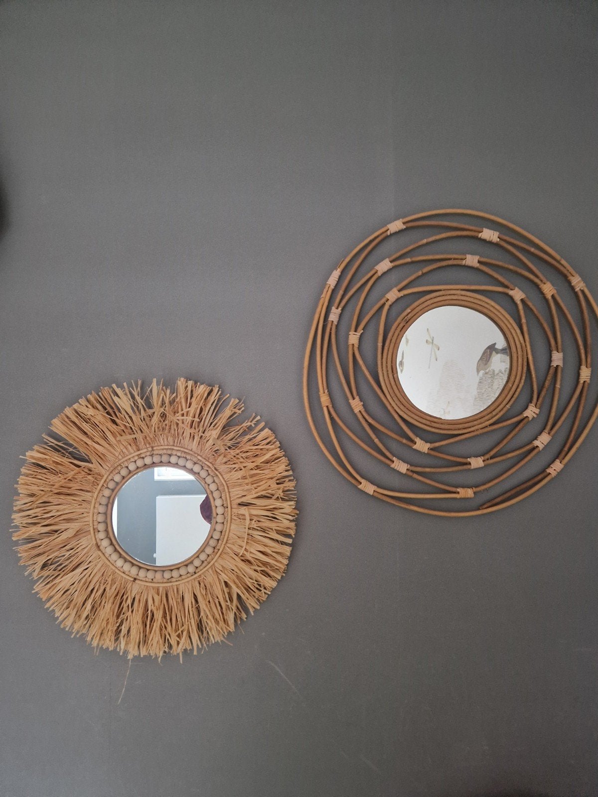 2 leuke spiegels, Ophalen, Minder dan 50 cm, Zo goed als nieuw, Minder dan 100 cm