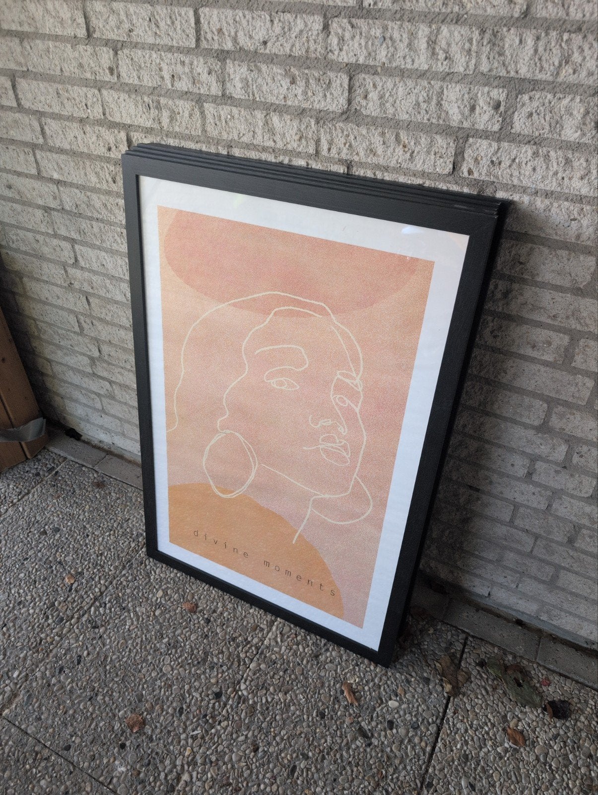 5 Zwarte Lijsten 60x90 cm, Ophalen, Gebruikt, Zwart, Posterlijst
