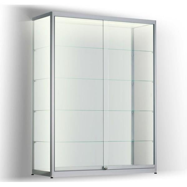 LED Vitrinekast 200x180x40cm met afstandsbediening, Ophalen, Met deur(en), 150 tot 200 cm, Zo goed als nieuw