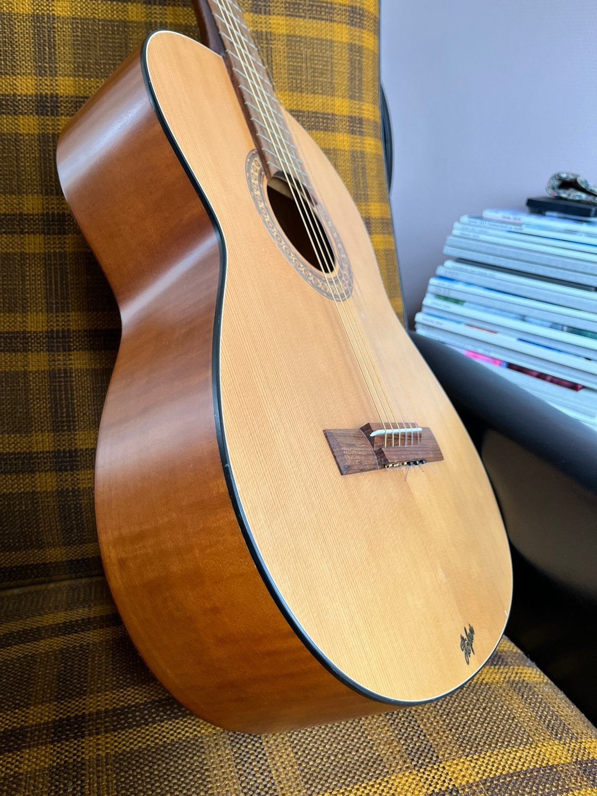 Hofner Klassieke Gitaar 1985 (HS-35), Ophalen, Zo goed als nieuw, Klassieke of Spaanse gitaar
