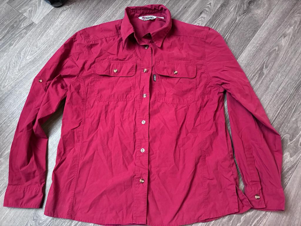 Scouting blouse explorers scoutfit ladies maat 44, Verzamelen, Scouting, Ophalen of Verzenden, Zo goed als nieuw, Kleding