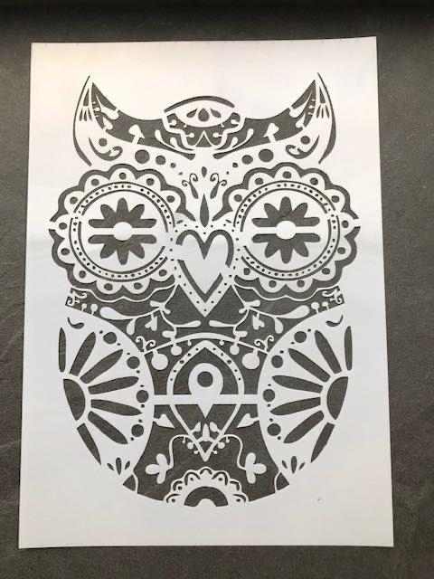 Mandala uil stencil van plastic a4 sjabloon, Verburgt Vintage, Overige typen, Nieuw, Ophalen of Verzenden