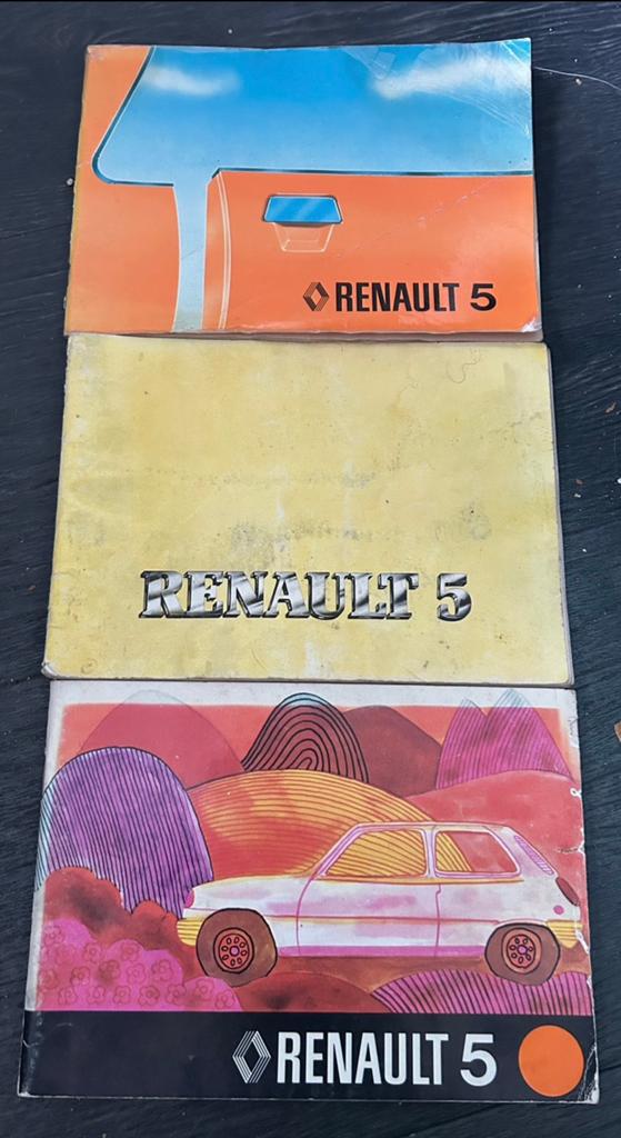 3 Instructieboekjes/handleidingen Renault 5, Ophalen of Verzenden