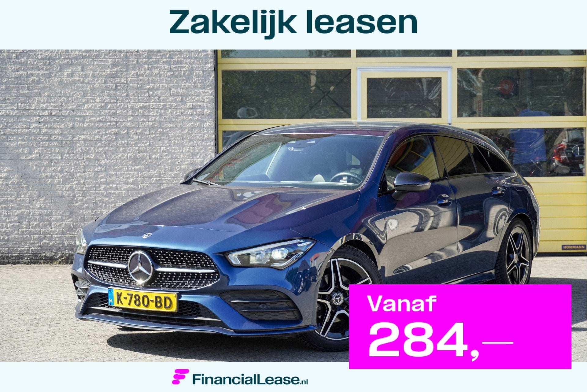 Mercedes-Benz CLA Shooting Brake 180 Automaat! AMG Business, 136 pk, Gebruikt, 4 cilinders, Blauw