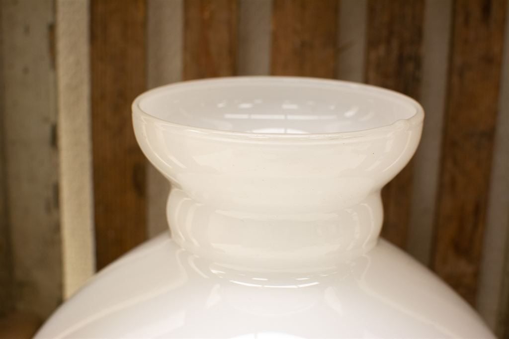 Opaline lampenkap 39330, Gebruikt, Wit, Rond, Ophalen of Verzenden