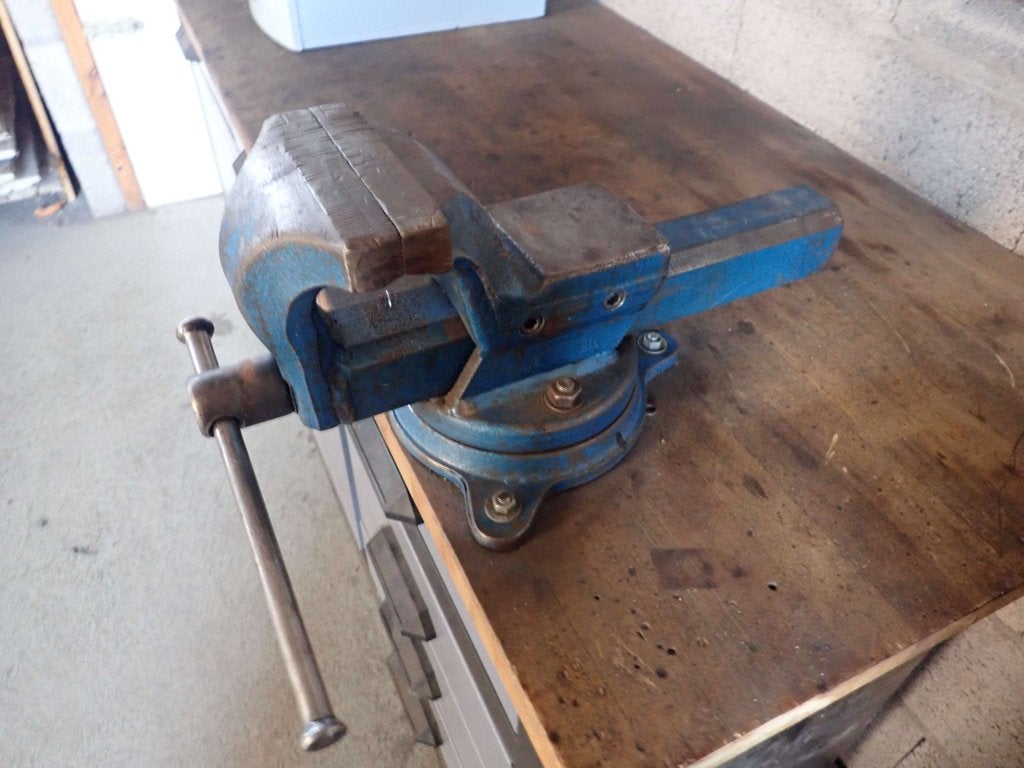 150mm Bankschroef op draaibaar onderstel , Forged Steel, Niet ingevuld, Gebruikt, Niet ingevuld, Ophalen of Verzenden