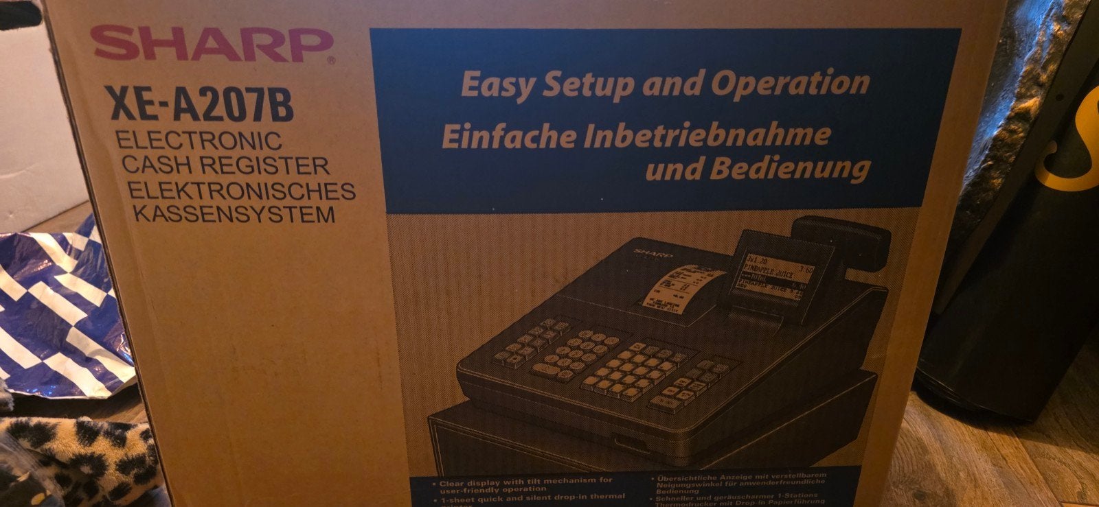 Sharp XE-A207B Elektronische Kassa - Eenvoudige Bediening, Ophalen of Verzenden