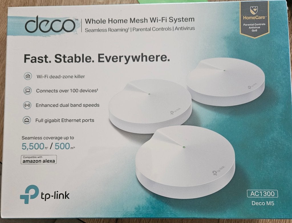 TP-Link Deco M5 Mesh WiFi systeem bestaande uit 3 units., Ophalen, Nieuw, TP-Link Deco