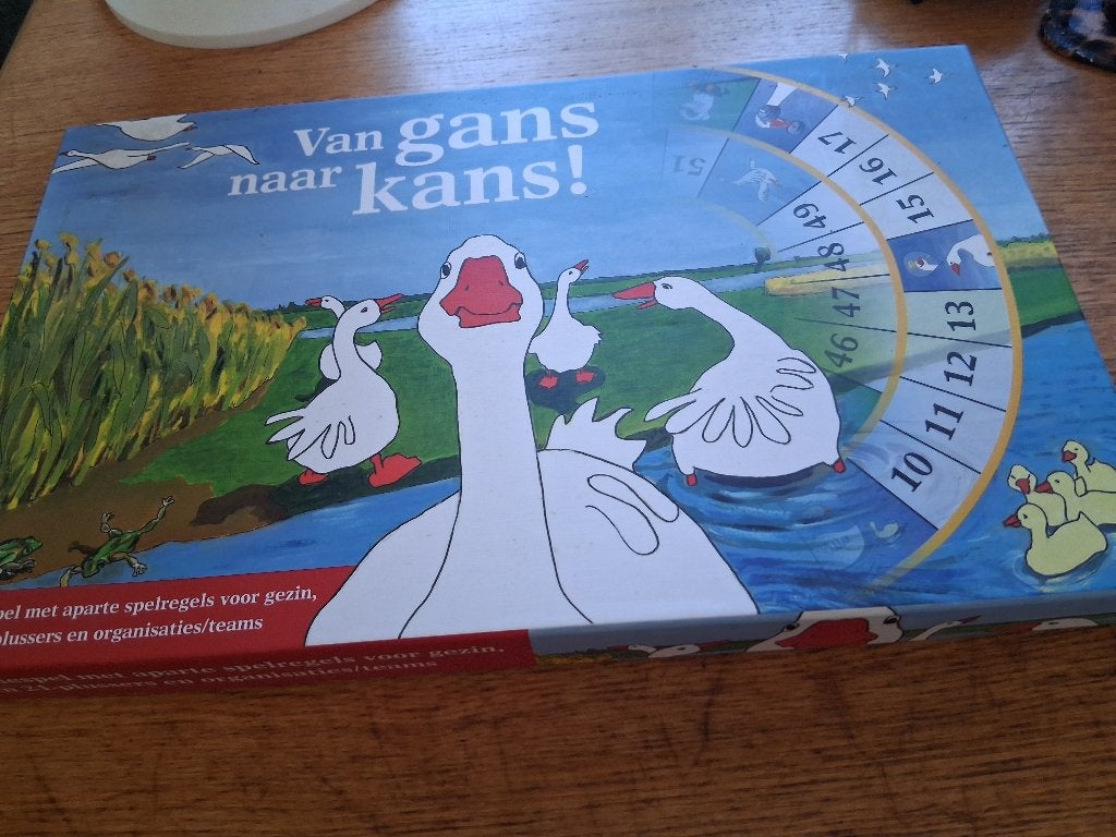 ganzenbord, Een of twee spelers, Ophalen, Zo goed als nieuw, Onbekend