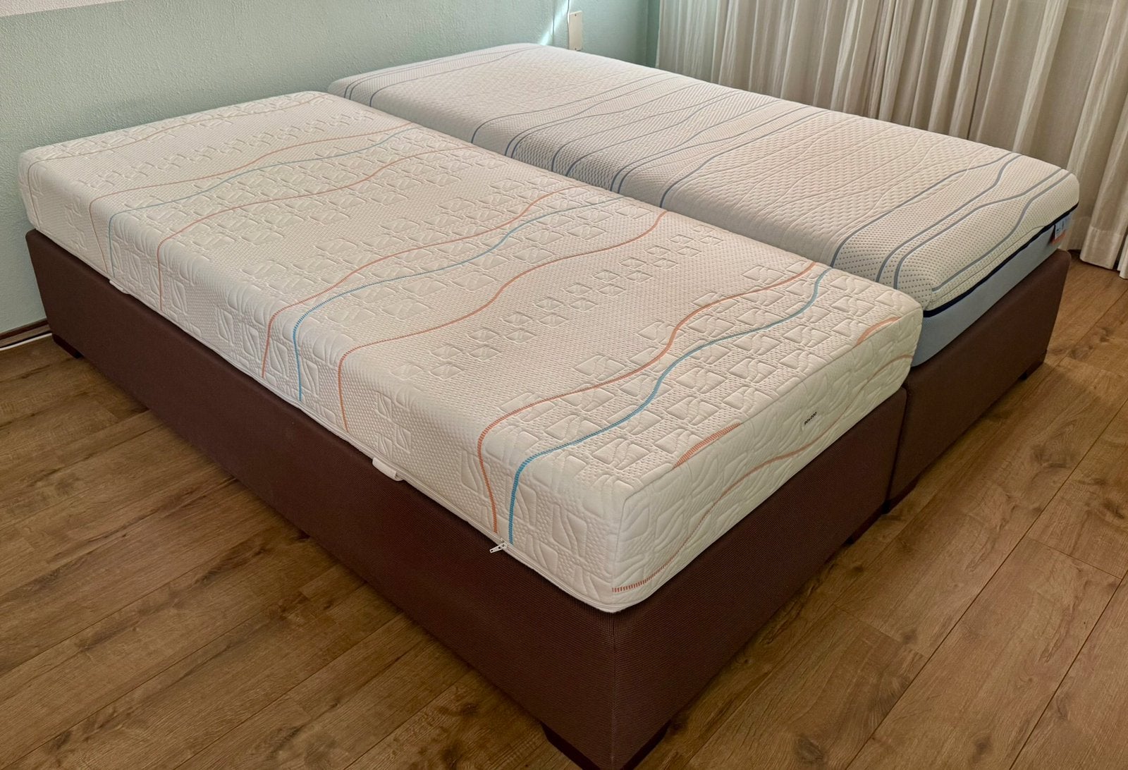 Swiss Sense onderstel met M-line matrassen, Ophalen, Gebruikt, 90 cm, Tweepersoons
