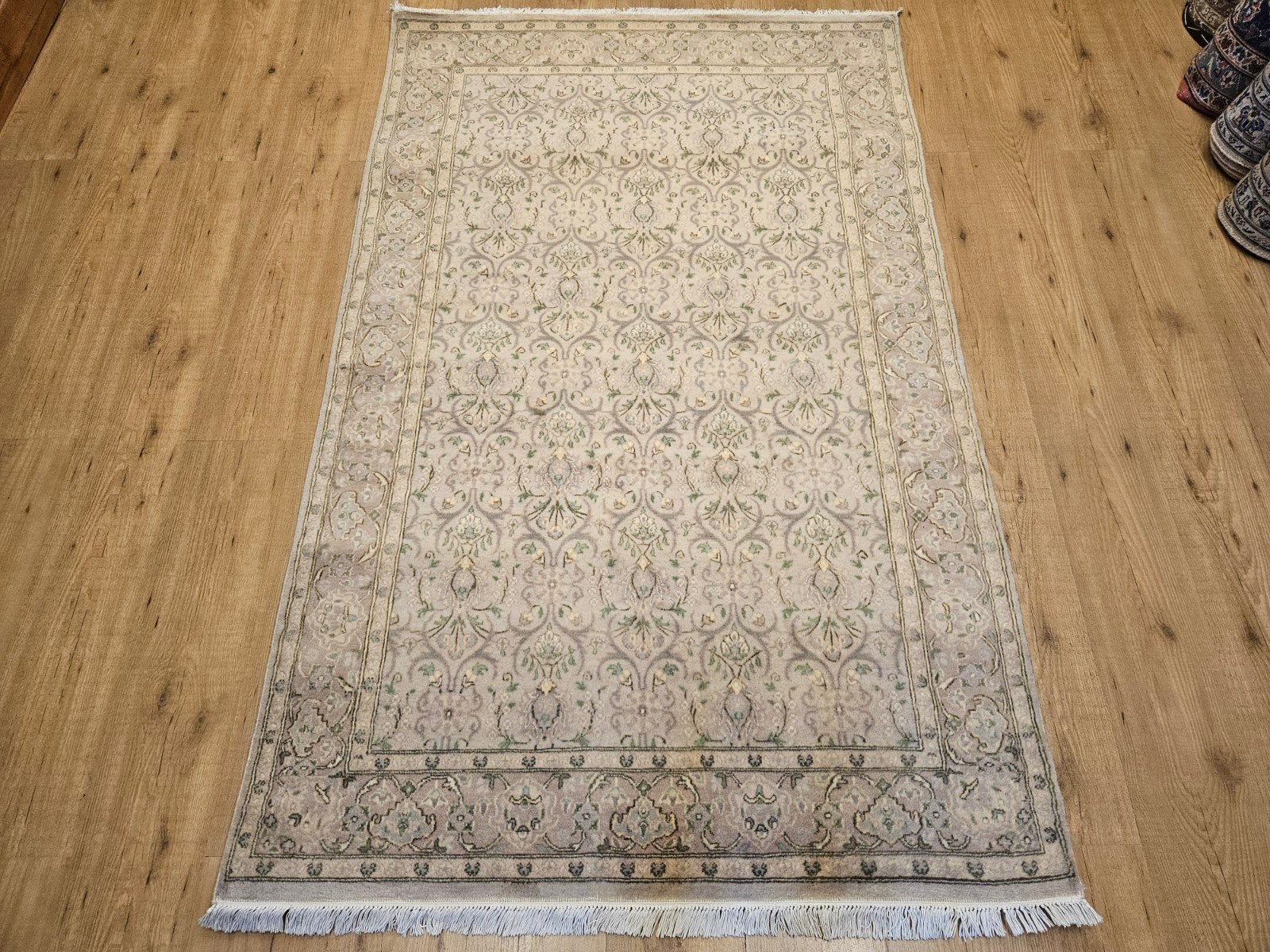 Handgeknoopt oosters tapijt sultry 188x120, Info@SlatsAntiek.nl, 100 tot 150 cm, Groen, Perzisch