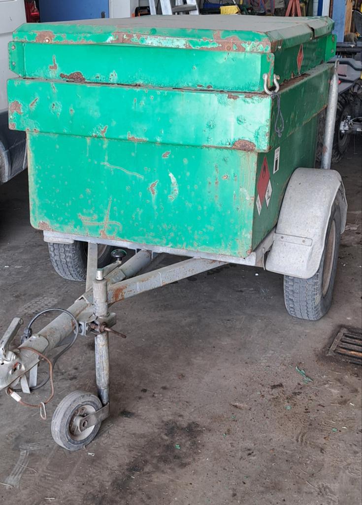 Mobiele dieseltank op aanhanger - 600 liter, Ophalen