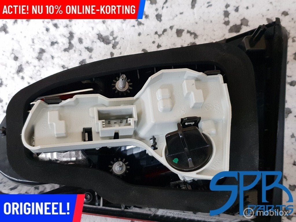 Achterlicht linksbinnen links binnen Golf 7 VII 5G0945093AC, Auto-onderdelen, Gebruikt, Volkswagen, Ophalen of Verzenden, Volkswagen