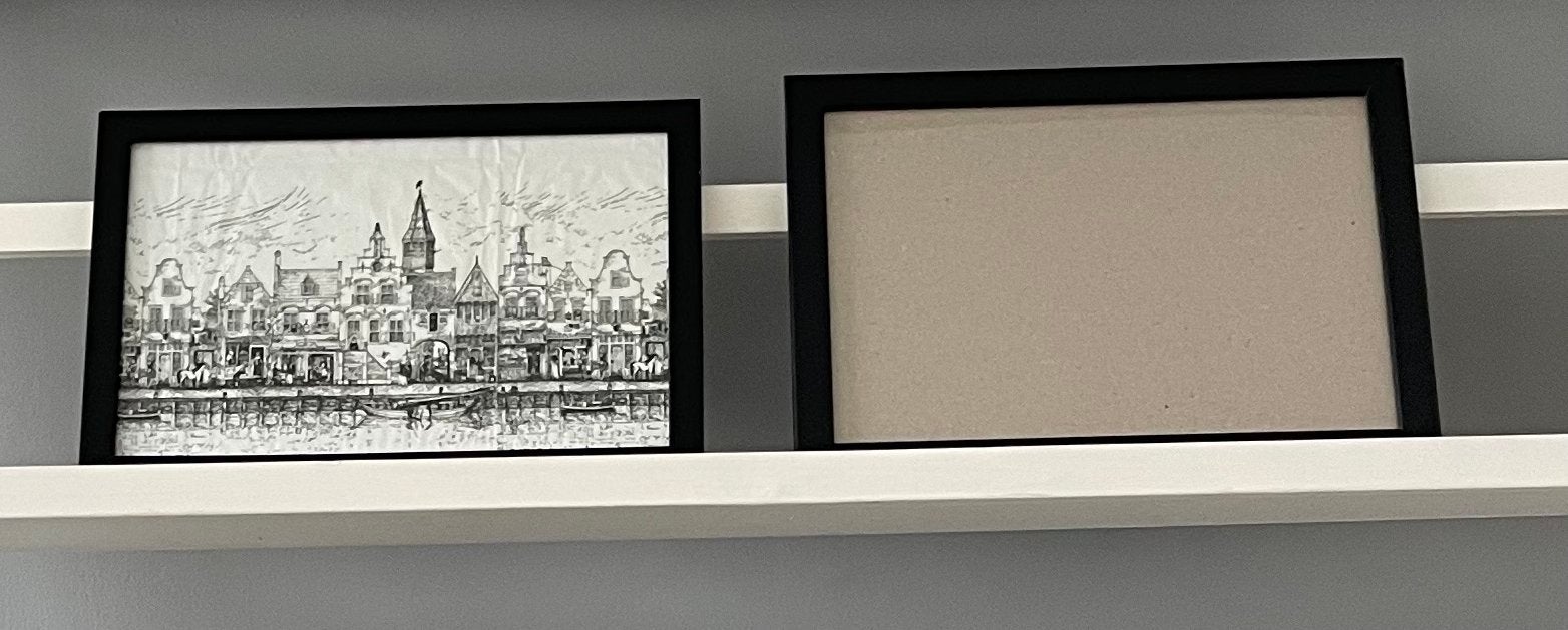Fotolijst - zwart - 19 x 29 en 20 x 29, Ophalen, Zo goed als nieuw