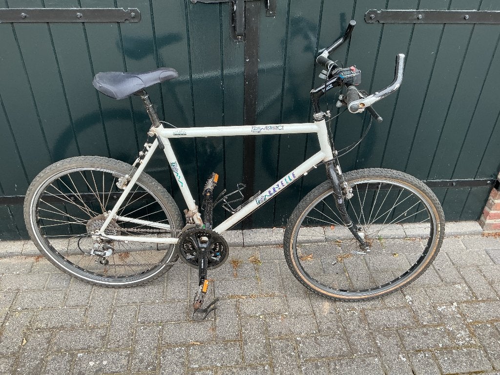 Gazelle mountainbike, wit, gebruikt, Fietsen en Brommers, Fietsen | Mountainbikes en ATB, Ophalen, Gebruikt, Geen vering, Gazelle