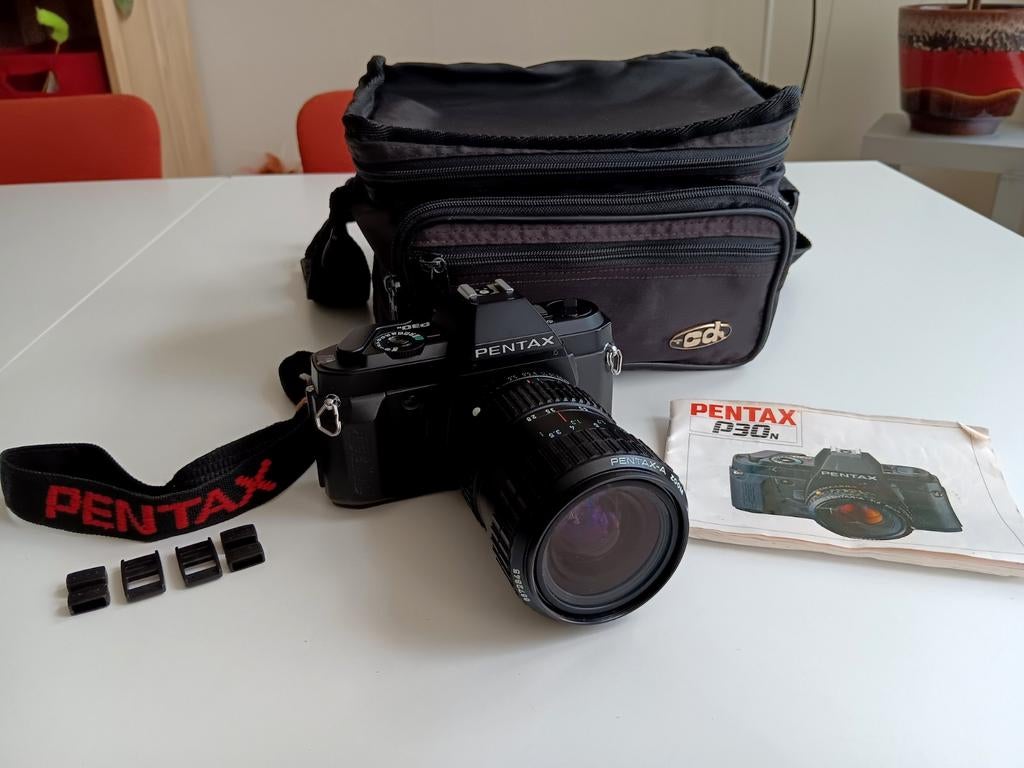 Pentax P30N Spiegelreflexcamera met lens en tas, Ophalen of Verzenden, Gebruikt, Spiegelreflex, Pentax