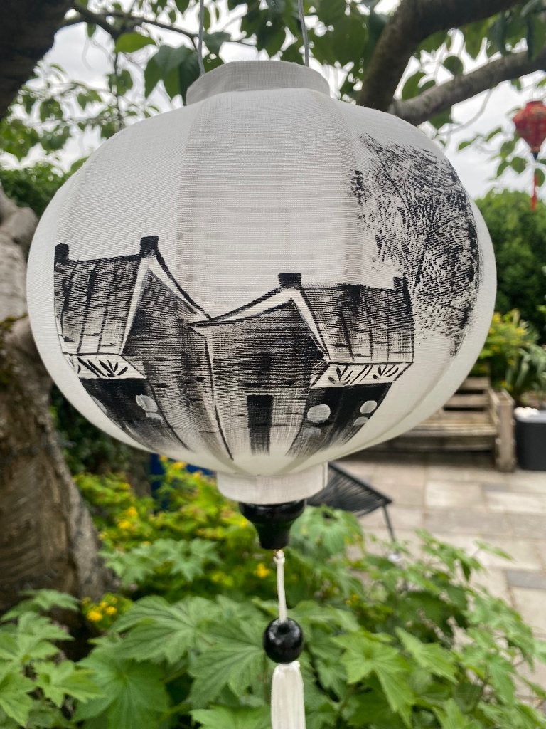 Vietnamese lampion handgemaakt, Nieuw, Ophalen of Verzenden, Oosters, Wit