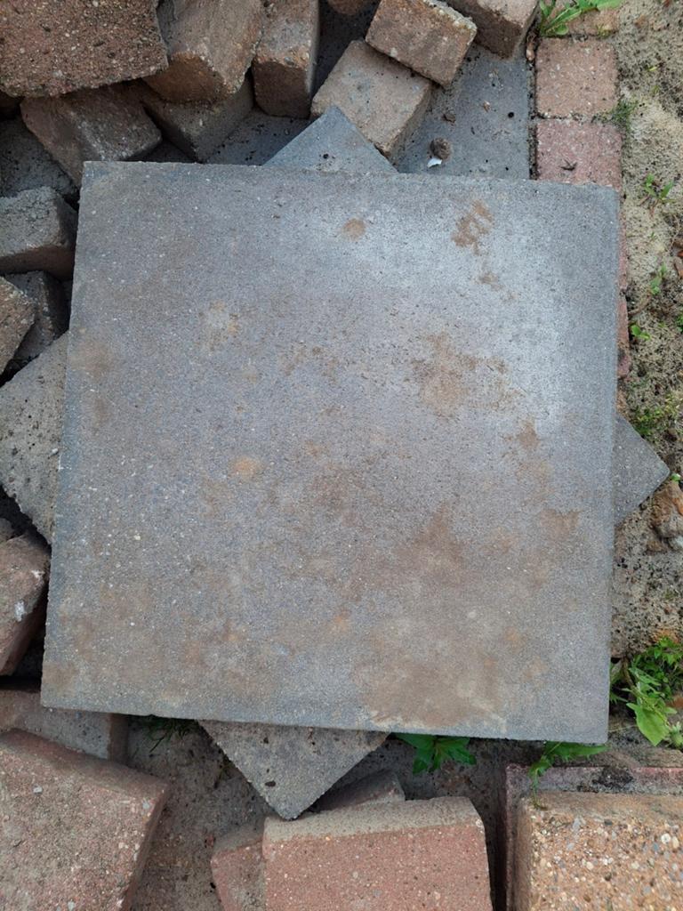 50x50x5 terras tegels blauw 10x gratis af te halen, Tuin en Terras, Tegels en Klinkers, Ophalen, Gebruikt, Beton, Terrastegels