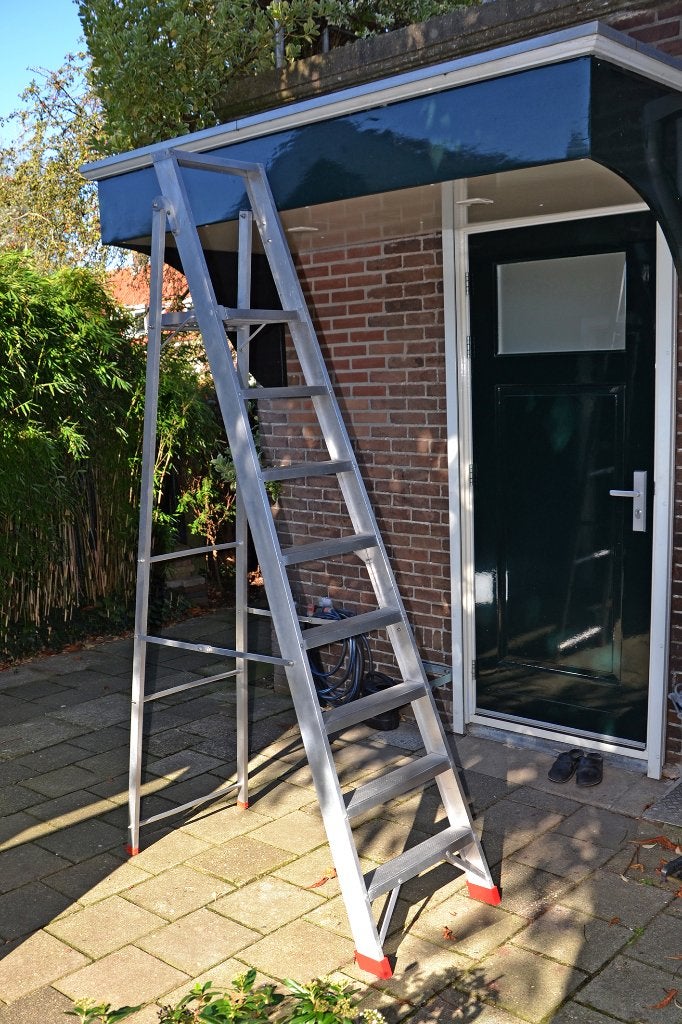 Aluminium trap, Ophalen, Gebruikt, Trap, Opvouwbaar of Inschuifbaar