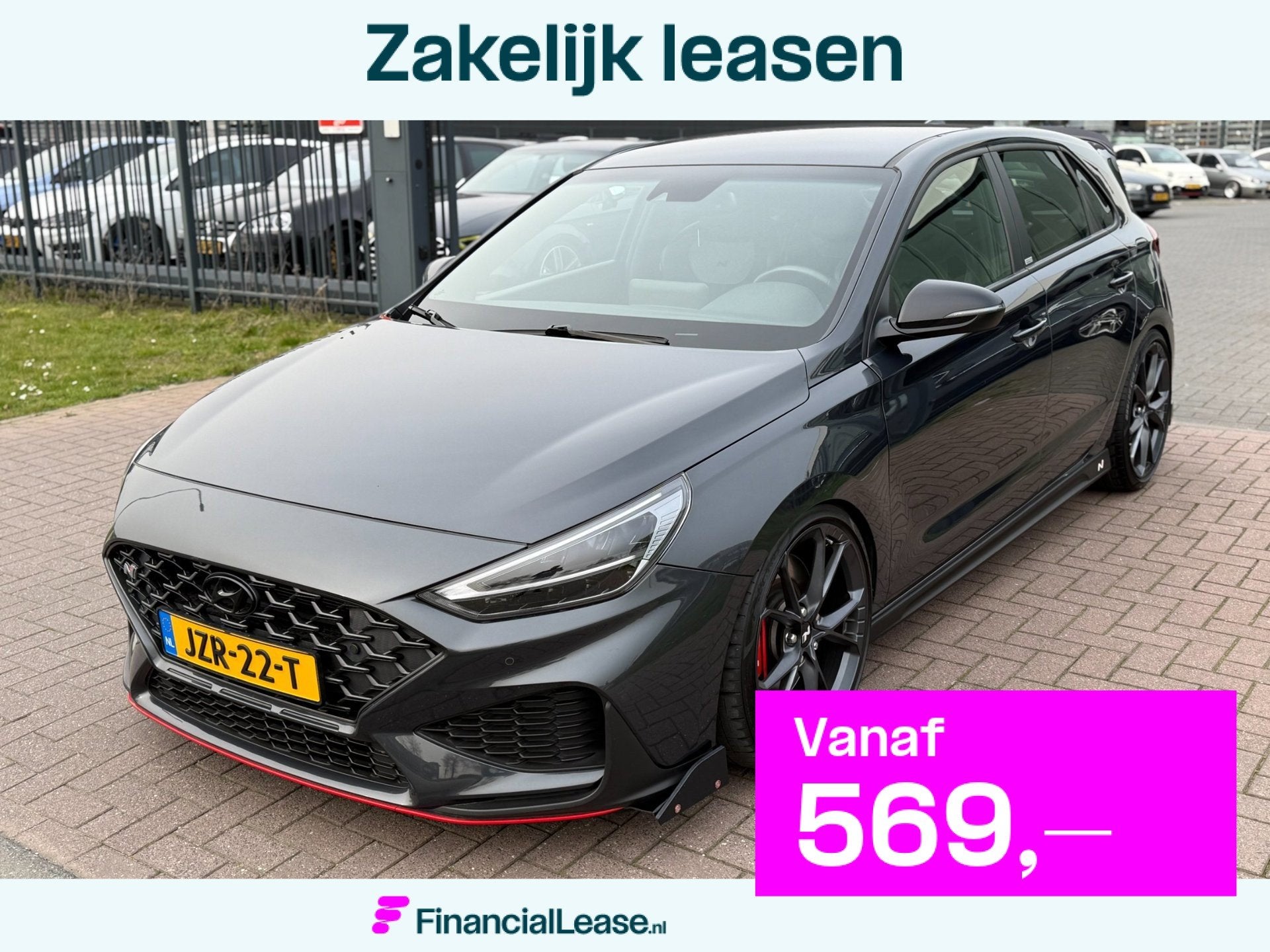 Hyundai I30 2.0 i30N 2021 Automaat 280PK Grijs Maxton !, 1998 cc, Gebruikt, 4 cilinders, 700 kg