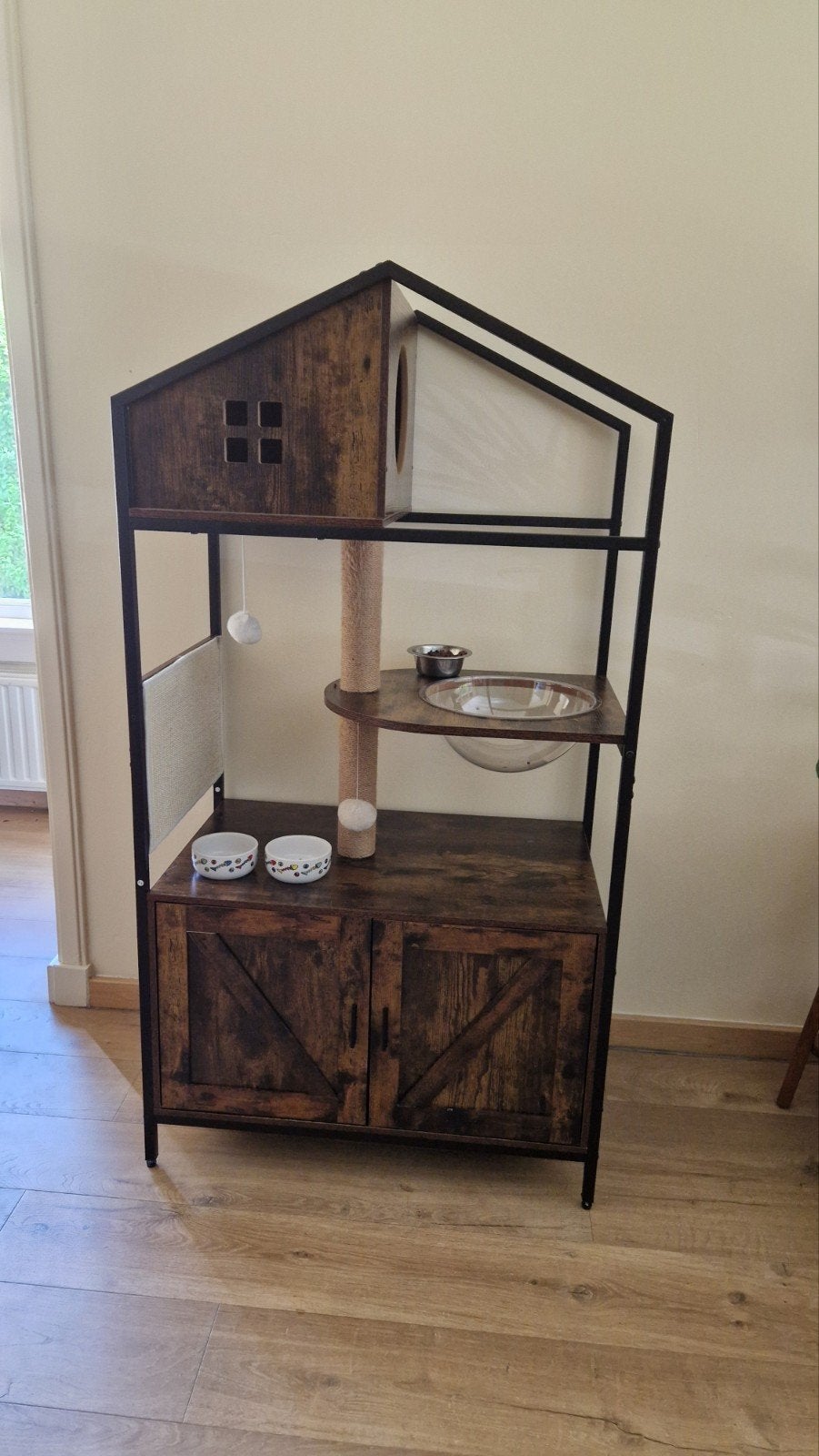 Kattenhuis/kattenkast met kattenbak ombouw, Dieren en Toebehoren, Katten-accessoires, Ophalen, Gebruikt