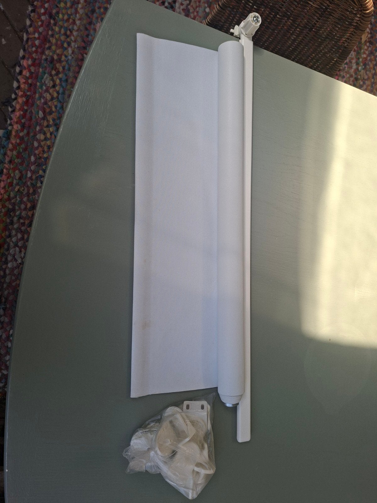 6 witte IKEA verduisterende rolgordijnen 60 cm breed, Gebruikt, Verduisterend, Wit, Ophalen of Verzenden