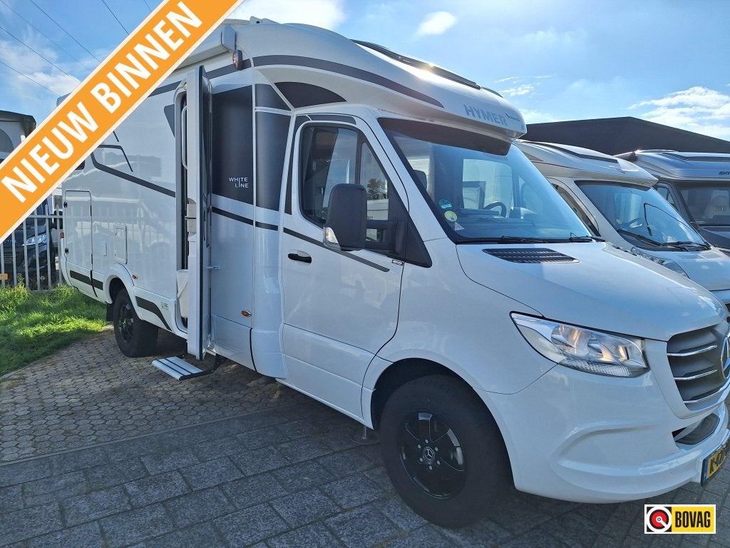 Hymer BMC-T WhiteLine600 2021 LEVEL-AIRCO-ZON-LITHIUM-1E EIG, Caravans en Kamperen, Automaat, Luifel, Standaard zit, Ringverwarming