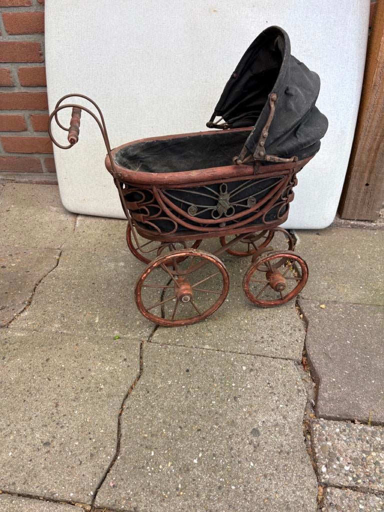 Antieke Poppenwagen - Vintage Decoratie, Ophalen