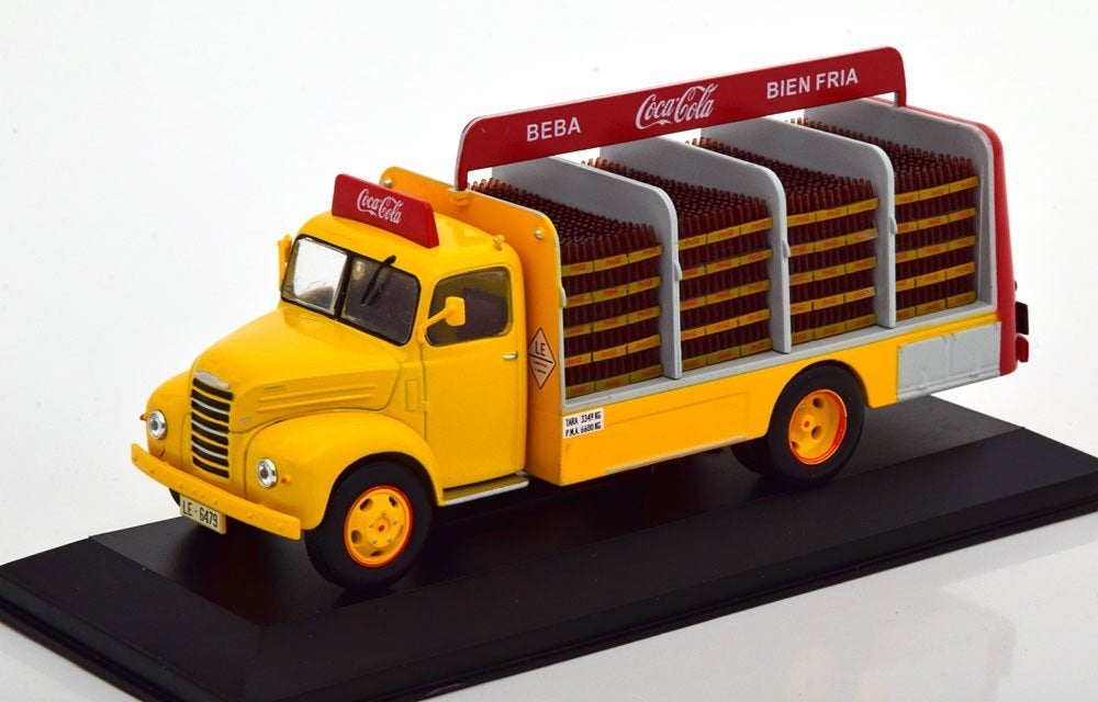 Ebro B-45 1962 ( Coca Cola ) Geel / Rood 1-43 Altaya, Hobby en Vrije tijd, Overige merken, Tschuiten@hotmail.com, Duitsland, Auto