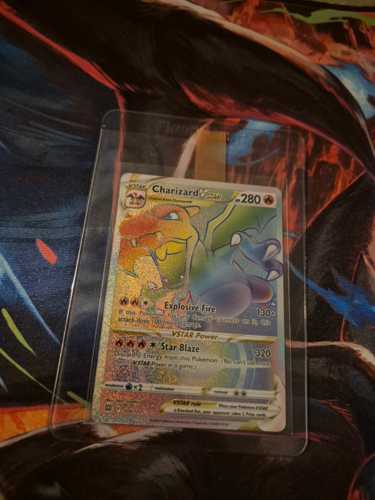 charizard Vstar rainbow, Hobby en Vrije tijd, Ophalen of Verzenden, Nieuw
