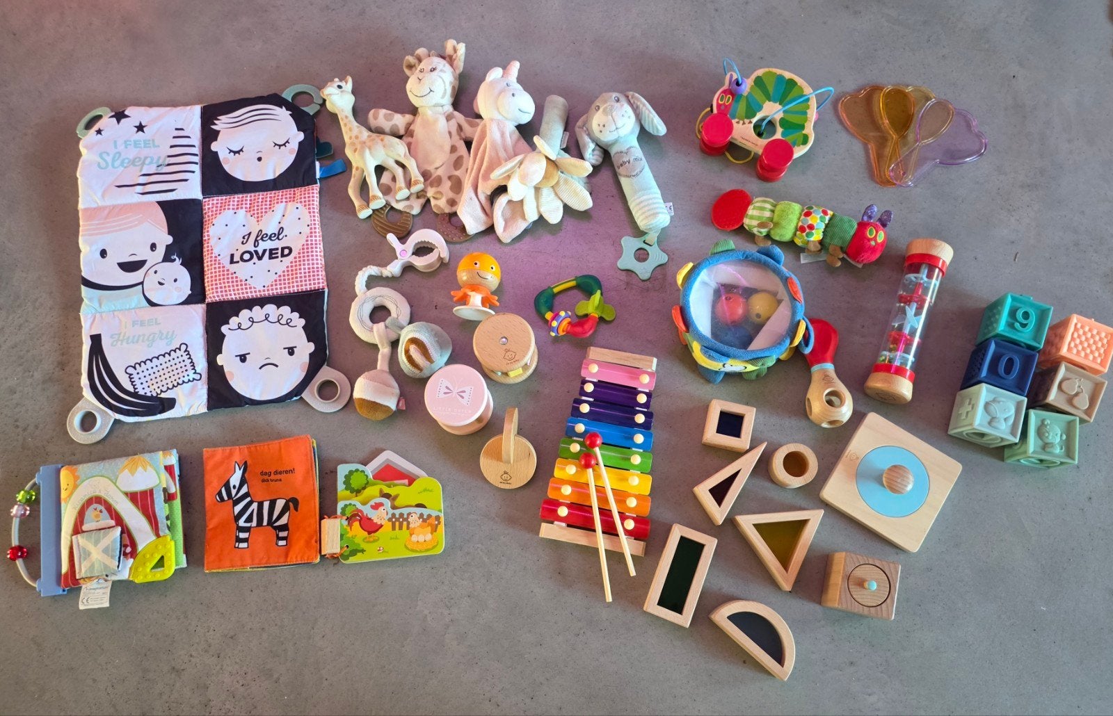 Collectie educatief Montessori babyspeelgoed, Ophalen of Verzenden, Gebruikt, Overige typen